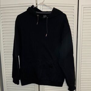 Fruit of the Loom Black Crewneck Hoodie Sweatshirt